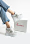 New Season White Hidden Wedge Heel Sneakers Heel Height Total 10 cm - 6