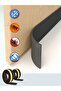 2 Pieces Compatible with All Doors, under Door Wind Stopper, under Door Threshold Sponge, Gap Filler, Black - 3