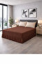 Baza Ruffled Sheet Set - Double - Brown