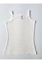 Girl's 100% Cotton Ecru / Retro Jacquard Rope Strap Tank Top/Fanilla 3-Piece - 5