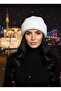 Beige Plush Beret - 8