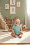 100% Organic Cotton Snap Fastener Short-Sleeved Baby Bodysuit 4-Pack - 7
