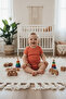 100% Organic Cotton Snap Fastener Short-Sleeved Baby Bodysuit 4-Pack - 6