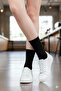 Super Economical Black Color Men's Cotton Socks, Long Patternless Cotton Socks - 2