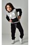 Children's Printed Fleece-Lined (Cotton Inside) Tracksuit Set - 8