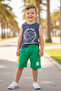 Boy's Top and Bottom Set - Athlete T-Shirt & Shorts - 6