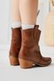 Joo Brown Pointed Toe Embroidered Western Women's Boots, Women's Bootie - 2