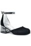 Merida Black Platinum Thick Heeled Girl's Heeled Shoes - 2