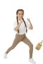 Girls' Tights - Transitional Cotton Non-Sweaty Comfortable Girls' Stretch Fabric Mocha Long Tights - 3