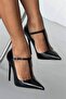 Wren Stone Buckle Detailed Black Patent Leather - 5