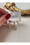 3-Piece Gold Plated Stainless Steel Earring Set with Zircon Stone Lock Detail - 3