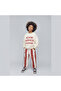 Unisex Kids' Ecru Room Service Written Oversize Sweatshirt - Design Printed Top - 3