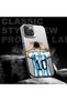 iPhone 13 Compatible Silicone Edge Hard Back Phone Case with Star Football Player Pattern - 4