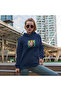 Andy Warhol / Marilyn Monroe Blue Oversized Hoodie - Navy Blue - 2