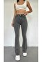Dorian Women Stretch Fabric Dark Gray Spanish Jeans Pants
