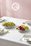 Selen Concept Helis Model Large Size Handmade Glass Salad Bowl and Fruit Bowl Set of 2