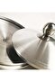 5 Pieces Belly Shape Cooking Pot Cookware Set With Two Handles Silver - 4