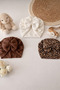 3-Piece Bow-Knot Combed Cotton Baby Girl Bonnet Set - 4
