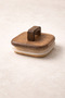 Acacia Gasket Lid Borosilicate 300ml Square Jar with Spoon Kw-792 - 5