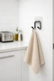 Adhesive 2 Pieces Double Hook Bathroom Kitchen Hanger Metal Hanger Wall Hanger Organizer - 5