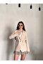 Belt Design Button Detailed Blazer Jacket - 3