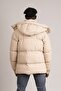 Slimfit Detachable Hooded Mock Neck Fiber Filled Inflatable Coat - 5