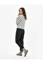 Women's Striped Button Detailed Cardigan Navy Blue - 7