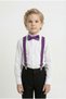 Boy's Suit with White Shirt M00787 Purple - 4