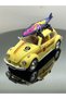 Metal Vosvos Model Car with Lighted Music and Opening Doors with Accessories Yellow - 3