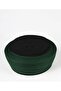 Children's Prayer Shawl - Green Fabric - Black Turban - Plain Wrap - Nâli Şerif - 6 Meters