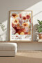 Yayoi Kusama Inspired Modern Flower Garden - Wooden Framed Painting