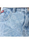 Jeans with Pockets, Buttoned Waist - 5