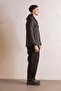 Hooded Men's Outer Shirt with Snap Fasteners - 2