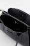 Black D49 Daily Women's Hand and Shoulder Bag with Zipper and Snap Fasteners, Double Compartments, Large Internal Volume - 5
