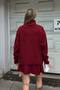 Women's Oversized Soft Turtleneck Knitwear Sweater Skirt Set - 5