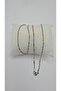 Stainless Steel Double Color Twisted Chain Necklace - 5