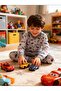 Children's Pajama Set Long Sleeve Car Themed Navy Blue Boys - 2