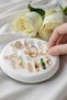 Decorative Ring and Earring Stand |   Handmade Concrete Jewelry Tray Minimal Jewelry Organizer - 2
