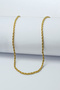 Gold Color Twist Model 316L 60 cm Stainless Steel Chain