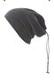 Women's Fleece Neck Collar Beanie Anthracite Fleece Beanie - 5