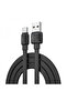 كابل شحن من نوع USB-A إلى USB-C - أسود