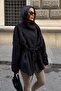 Black Belted Suede Jacket 7107 R8-K-K3 - 6