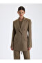 Caramel Tone Double-Breasted Blazer - 4