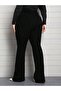Women Black Denim Pants Plus Size - 2