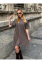Women's Relaxed Fit Soft Short Dress Brown - 8