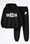 Kung-Fu Printed 3-Ply Sweatshirt and Trackpants Children's Bottom-Upper Set