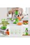 Tabletop Drum Shredder – 3-in-1 Vegetable Fruit Spiral Slicer, Grater, Julienne Cutter