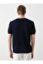 Lcw Vision Navy Blue Crew Neck Short Sleeve Men's Knitwear Sweater - 4