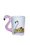 3D Flamingo Design Hand-Painted Ceramic Mug 300 ml |   Animal Mug Special Gift - 7