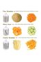 Tabletop Drum Shredder – 3-in-1 Vegetable Fruit Spiral Slicer, Grater, Julienne Cutter - 4